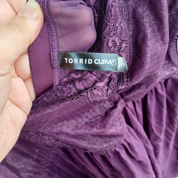 Torrid Purple Babydoll Style Sleepwear Lingerie Size 5X - Picture 3 of 9